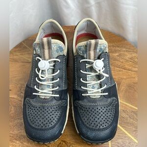 Rieker Navy and Cream Women's Sneakers